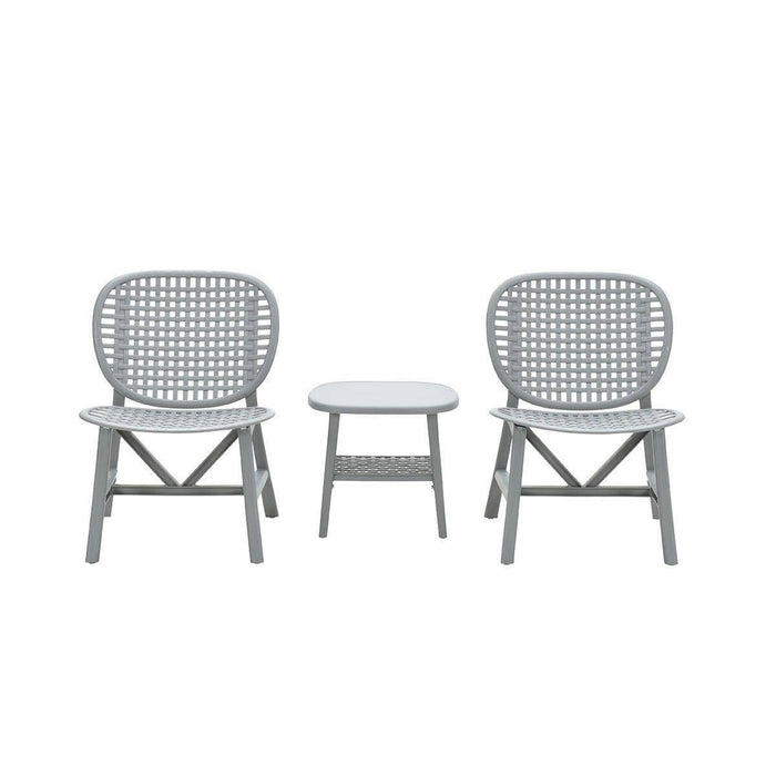 Garden Impressions Fien balkonset 3-delig - licht grijs