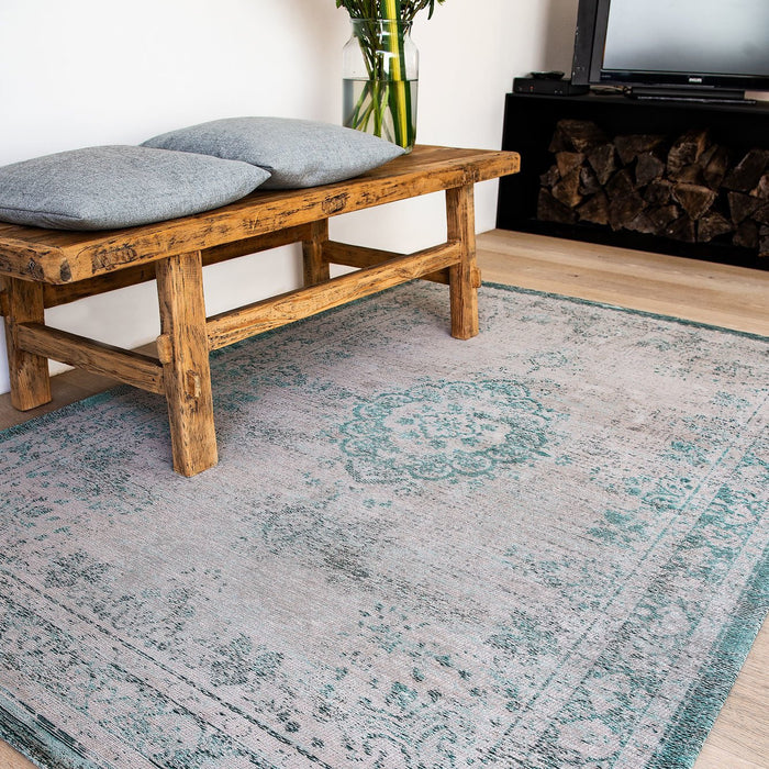 Louis de Poortere Medallion Fading World Vloerkleed 240 x 340 cm - Jade Oyster