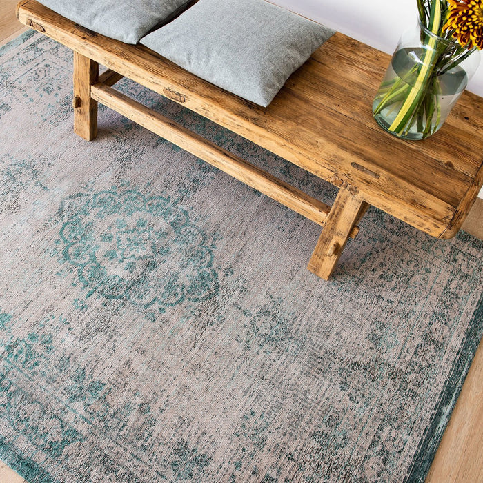 Louis de Poortere Medallion Fading World Vloerkleed 240 x 340 cm - Jade Oyster