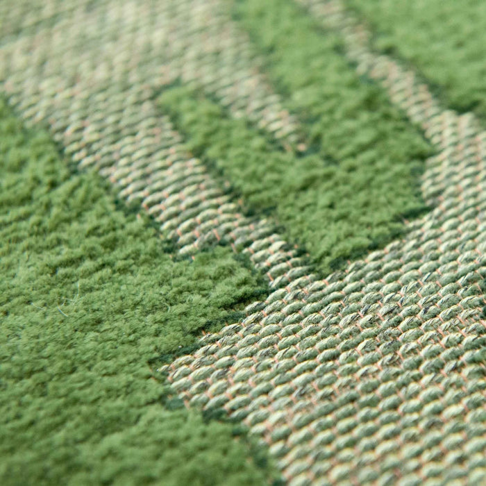 Louis de Poortere Structures Runner 80 x 250 cm - Perrier's Green