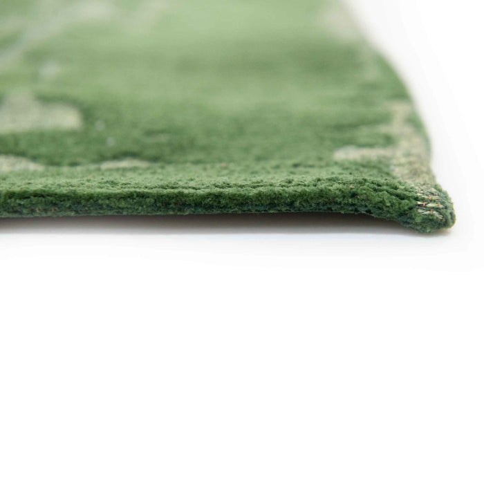 Louis de Poortere Structures Runner 80 x 250 cm - Perrier's Green