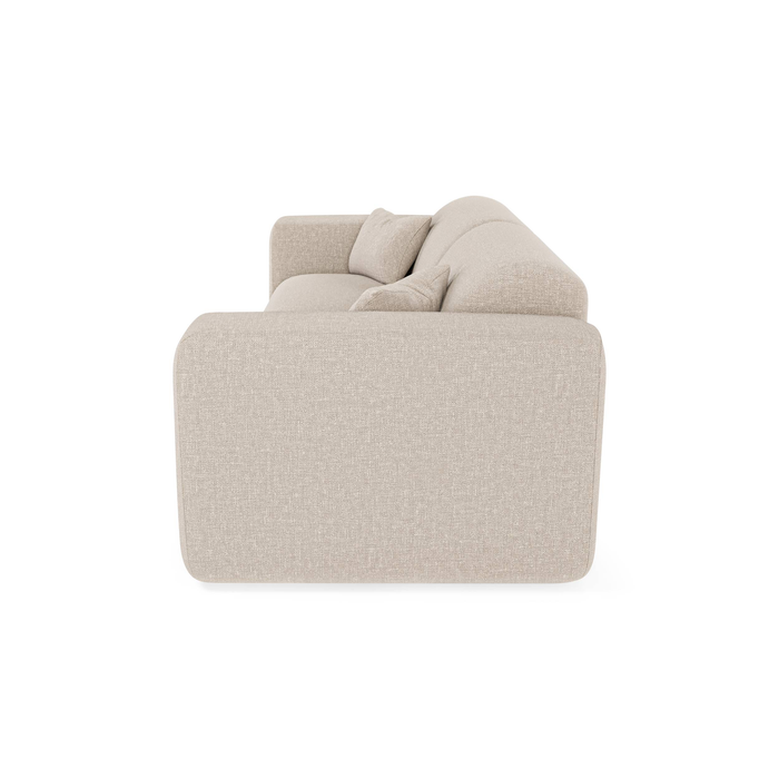 Express slaapbank dunlopillo 160cm beige geweven stof