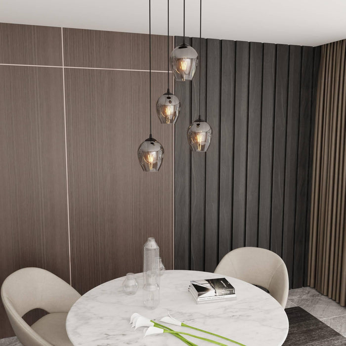 Loft46 4-lichts hanglamp Noah rond