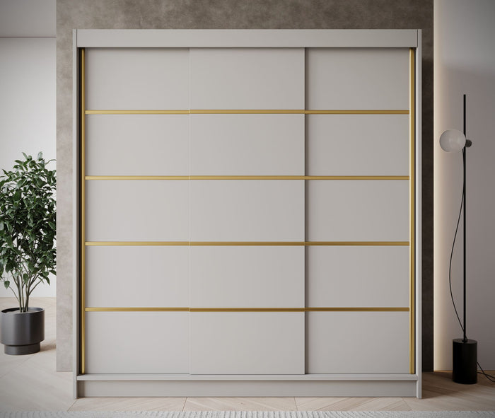 Meubella Kledingkast Eagle - Beige - 200 cm