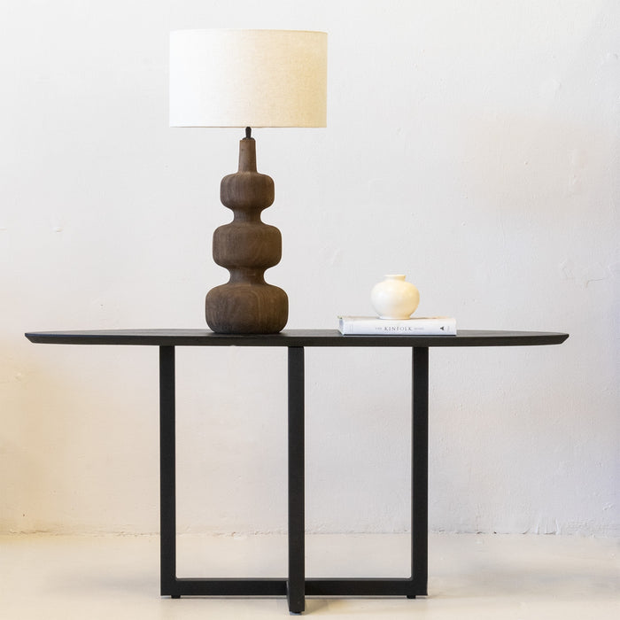 Giga Meubel - Tafellamp Bruin - 40cm - Hout - Tafellamp Andrea