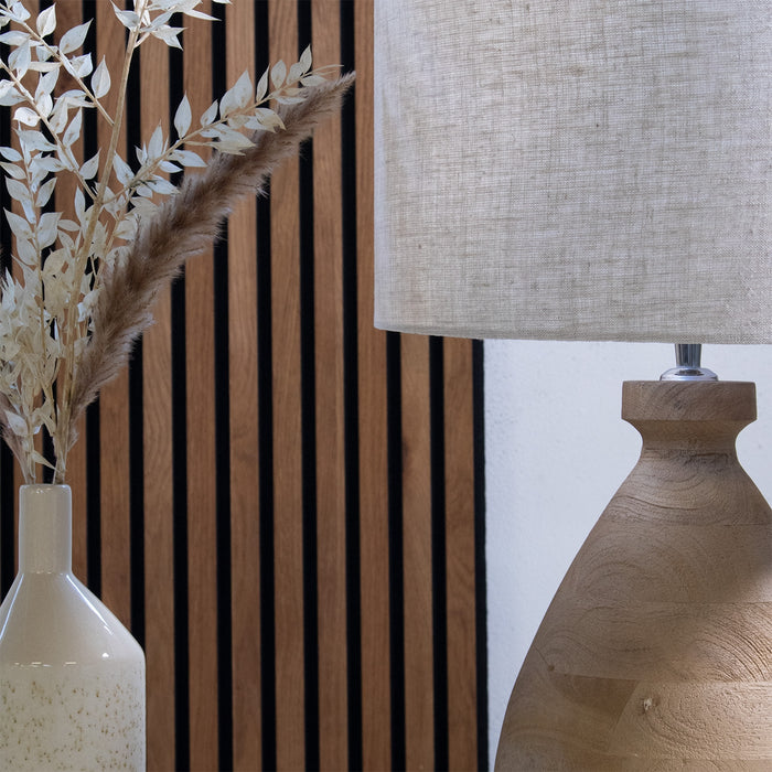 Giga Meubel - Tafellamp Naturel - 35cm - Hout - Tafellamp Mattia