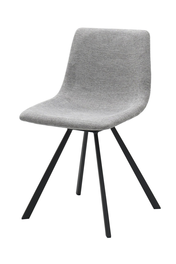 Giga Living - Eetkamerstoel Stof Lichtgrijs - Yukon - Set van 2