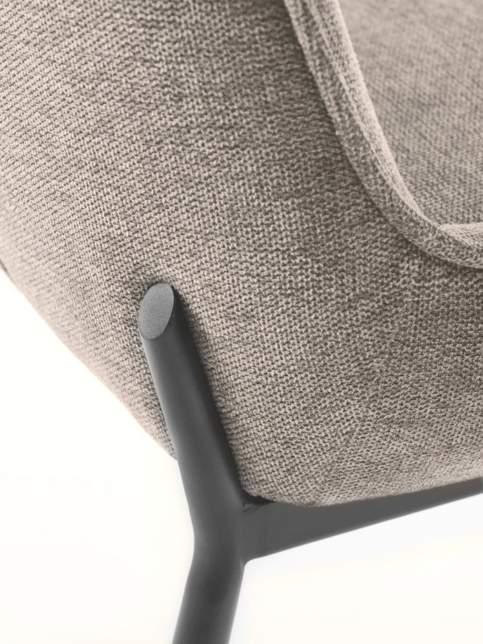 Giga Living - Eetkamerstoel Zandkleur Stof - Calgary - Set van 2