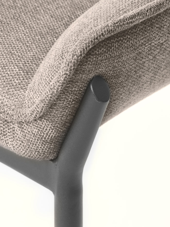 Giga Living - Eetkamerstoel Zandkleur Stof - Calgary - Set van 2