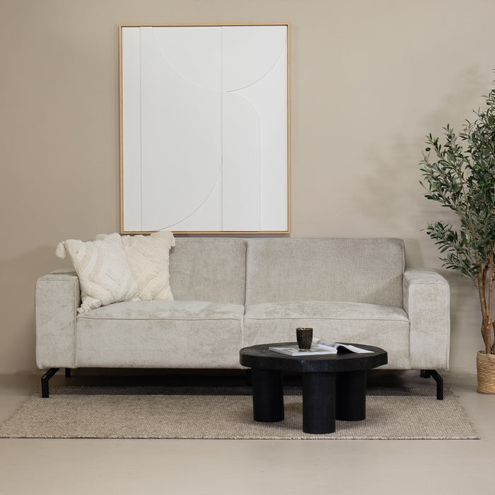 Giga Meubel - Bank Taupe - 3-Zits - 220x100x82cm - Rome