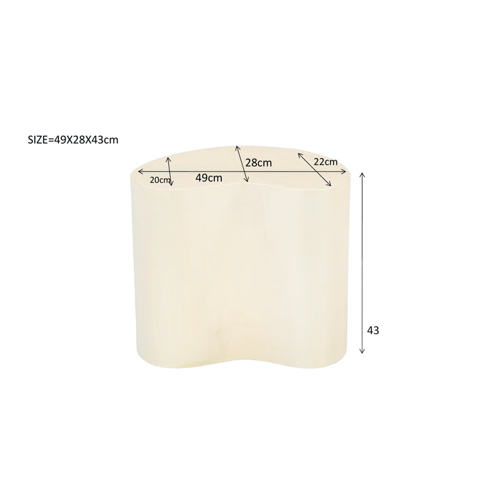 Brix - Salontafel Brix Organic Sandy 50cm - Beton | MDF