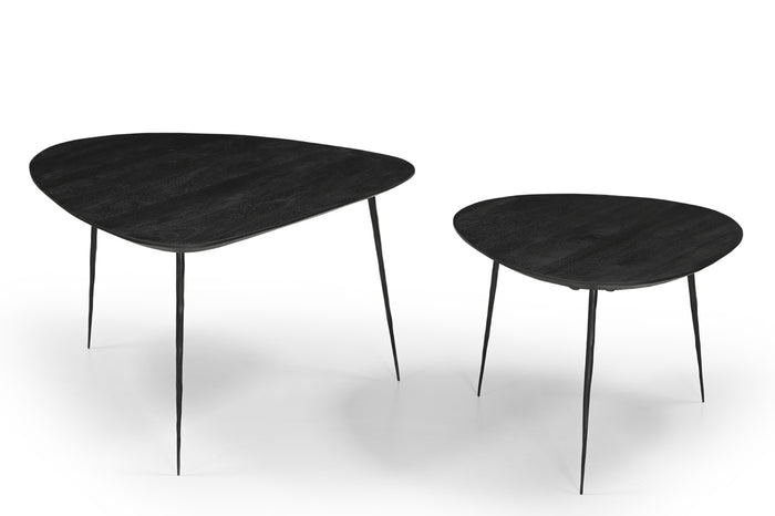 Giga Meubel - Salontafel Organisch Zwart - Set Van 2 - Remi