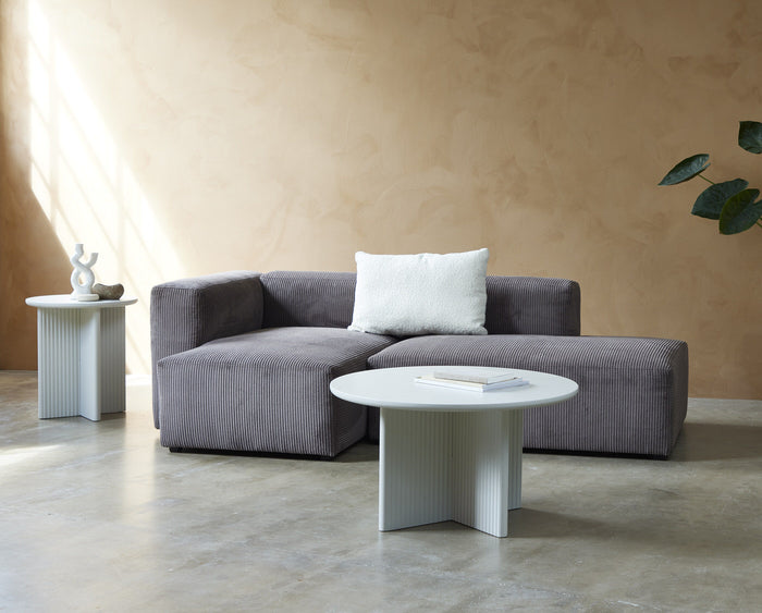 Giga Living - Salontafel Rond Naturel Hout - 80x80x38cm - Salvator