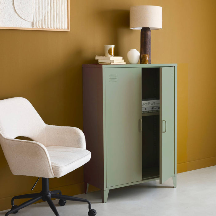 sweeek - Industriële metalen kast 2 deuren