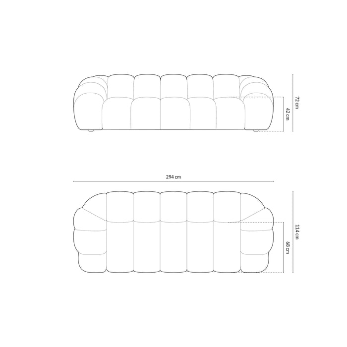 Micadoni Diana 4-zitsbank - Mintgroen
