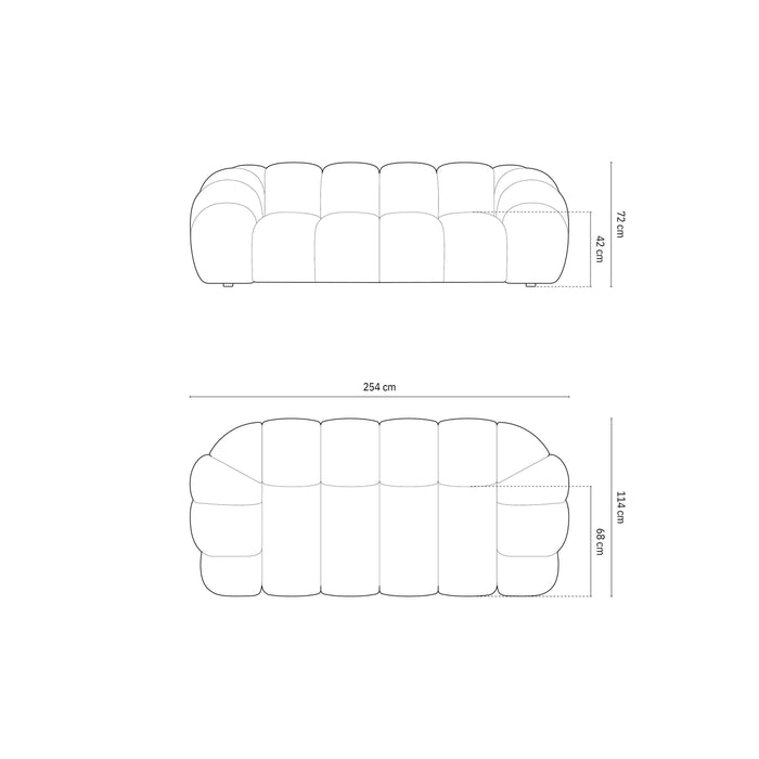 Micadoni Diana 3-zitsbank - Beige