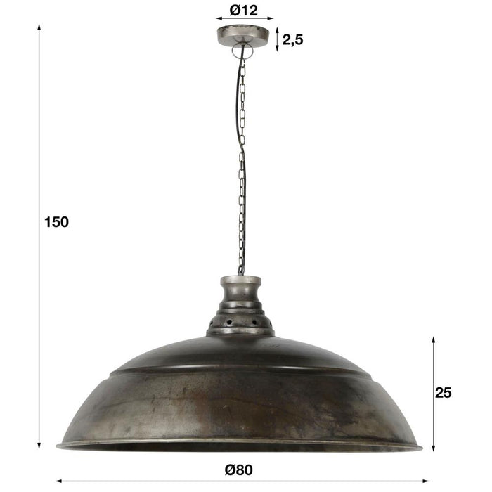 Giga Meubel - Hanglamp Metal Ø80cm - Industriële Lamp