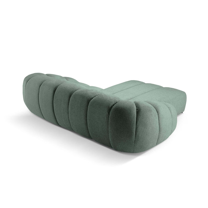 Micadoni Diana 3-zits Hoekbank met Chaise Longue Links - Mintgroen