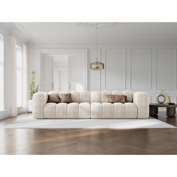 Micadoni Lupine 4-zitsbank - Chenille - Lichtbeige