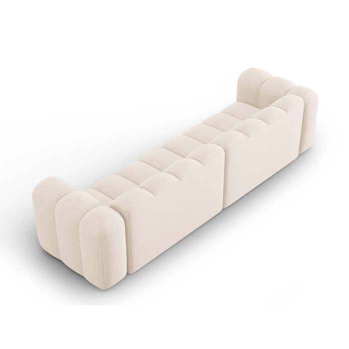 Micadoni Lupine 4-zitsbank - Chenille - Lichtbeige