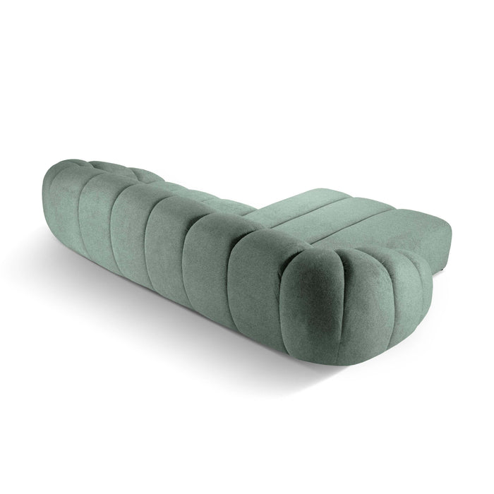 Micadoni Diana 4-zits Hoekbank met Chaise Longue Links - Mintgroen