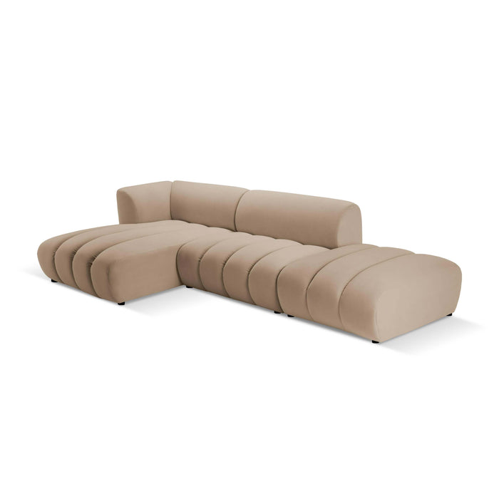 Micadoni 5-zits hoekbank Harry links open velvet