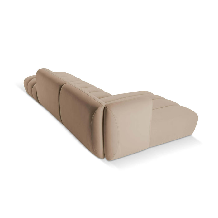 Micadoni 5-zits hoekbank Harry links open velvet