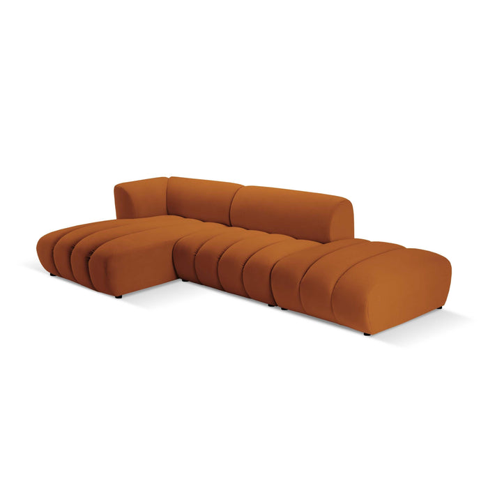 Micadoni 5-zits hoekbank Harry links open velvet