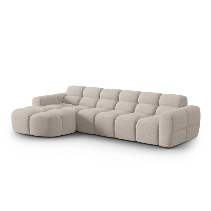 Micadoni Lisa Hoekbank met Chaise Longue Links - Zand