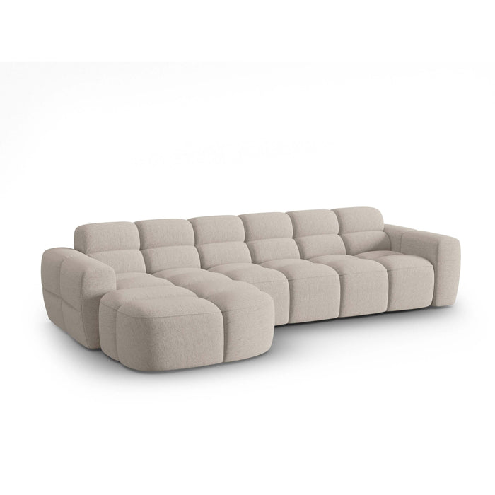 Micadoni Lisa Hoekbank met Chaise Longue Links - Zand