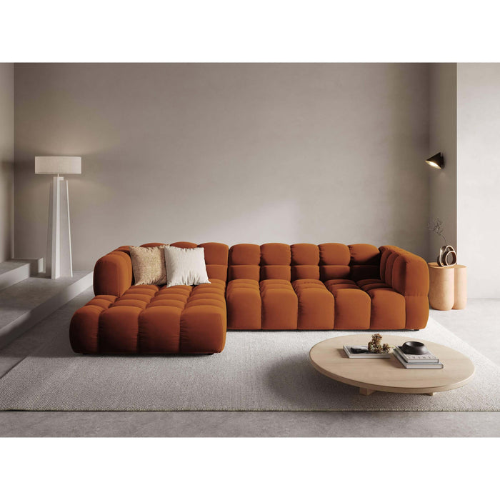 Cosmopolitan Design 4-zits hoekbank Sky links velvet