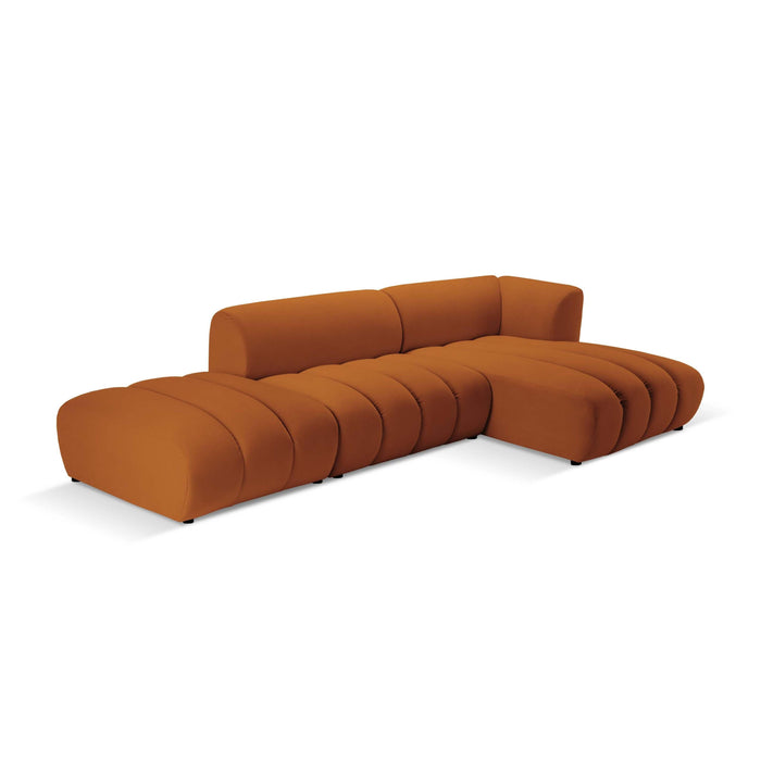 Micadoni 5-zits hoekbank Harry open rechts velvet