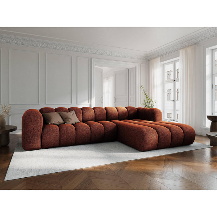 Micadoni Lupine 4-zits Hoekbank met Chaise Longue Rechts - Chenille - Terra