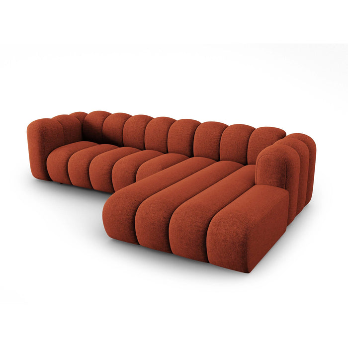 Micadoni Lupine 4-zits Hoekbank met Chaise Longue Rechts - Chenille - Terra