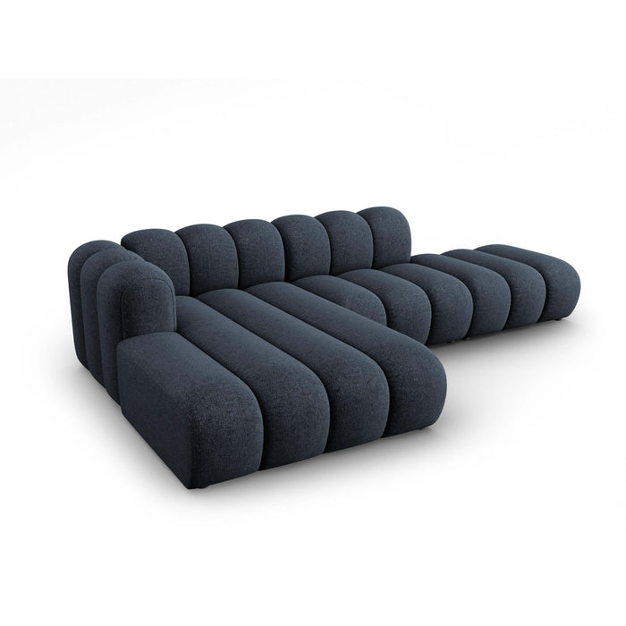 Micadoni Lupine 5-zits Hoekbank met Chaise Longue Open Links - Chenille - Koningsblauw