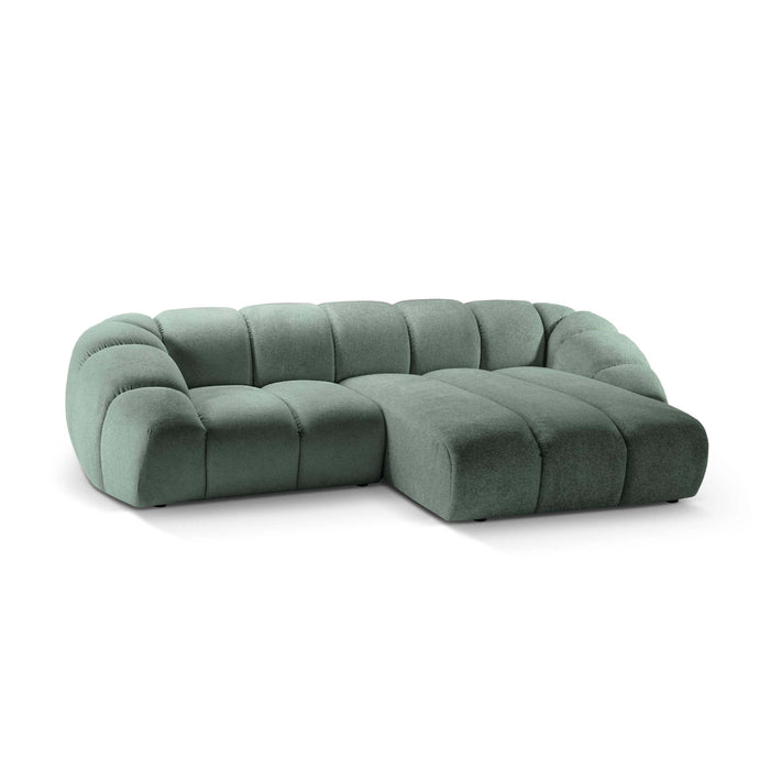 Micadoni Diana 3-zits Hoekbank met Chaise Longue Rechts - Mintgroen
