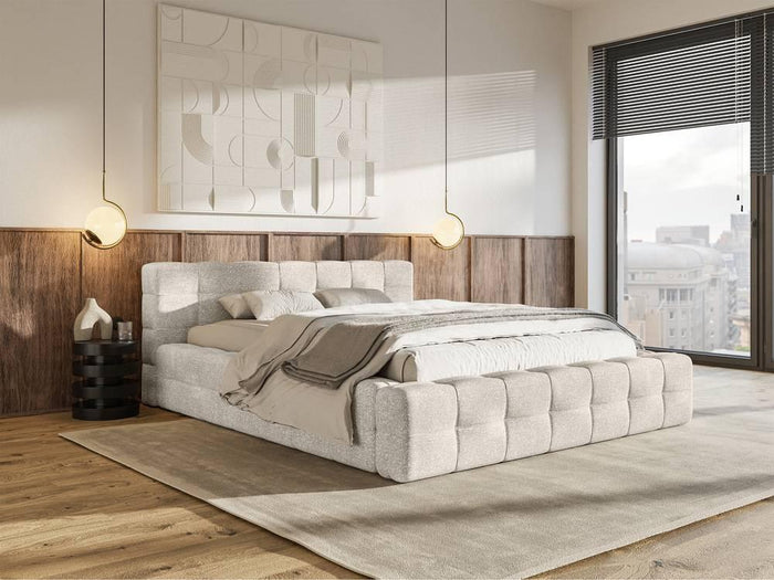 Selsey Design Tilly bedframe chenille met opbergvak 160 x 200 cm