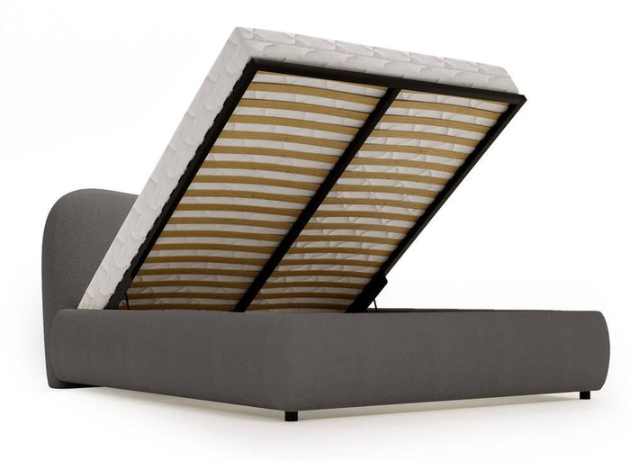 NADUVI Collection Lavelle bedframe bouclé met opbergvak 140 x 200 cm