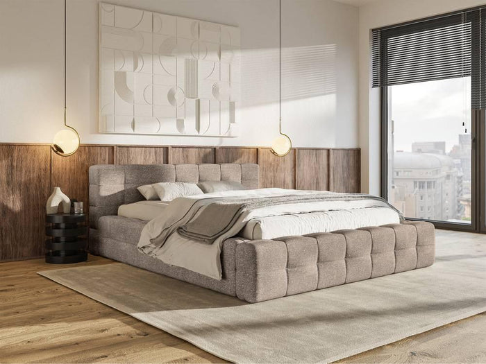 Selsey Design Tilly bedframe chenille met opbergvak 140 x 200 cm