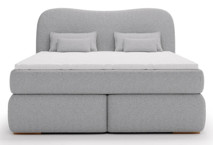 NADUVI Collection Lavelle boxspring bouclé 180 x 200 cm