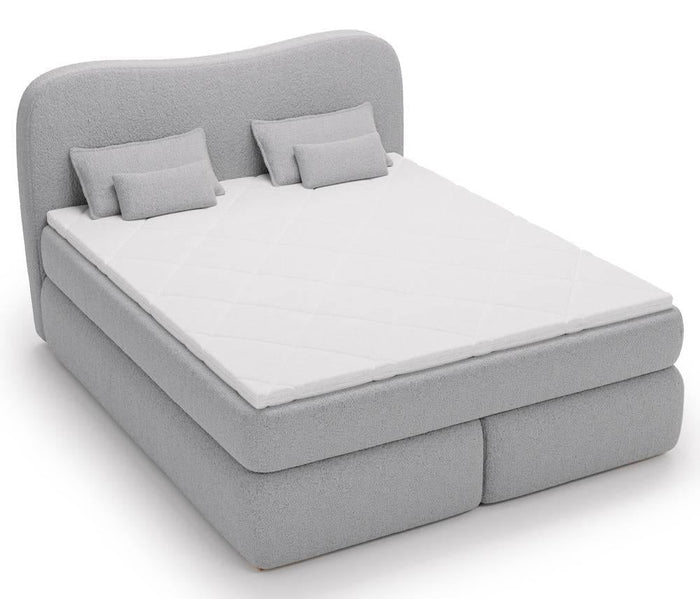 NADUVI Collection Lavelle boxspring bouclé 180 x 200 cm
