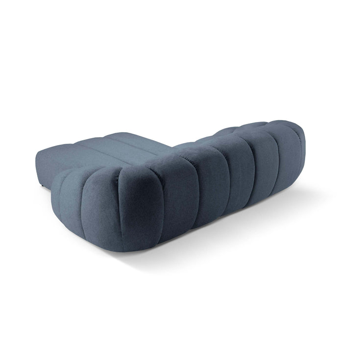 Micadoni Diana 3-zits Hoekbank met Chaise Longue Rechts - Denimblauw