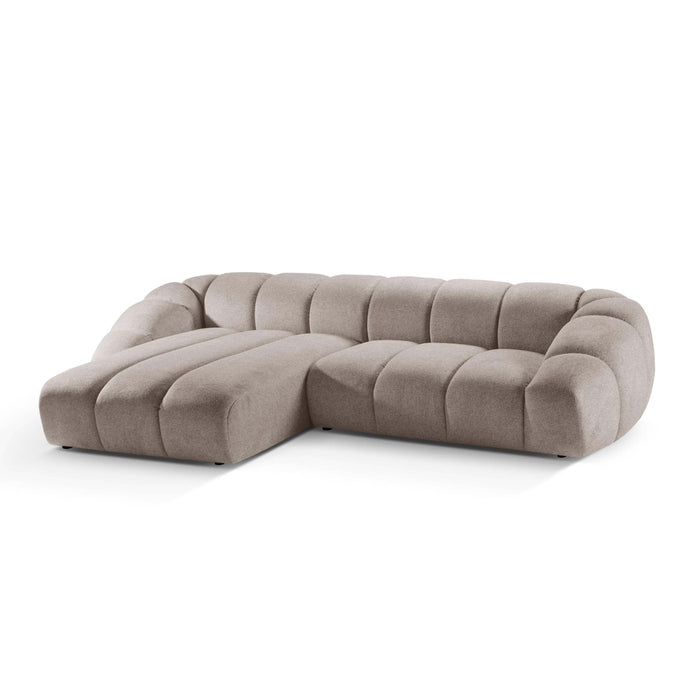 Micadoni Diana 4-zits Hoekbank met Chaise Longue Links - Beige