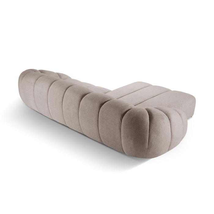 Micadoni Diana 4-zits Hoekbank met Chaise Longue Links - Beige
