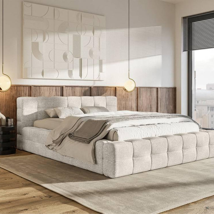 Selsey Design Tilly bedframe chenille met opbergvak 140 x 200 cm