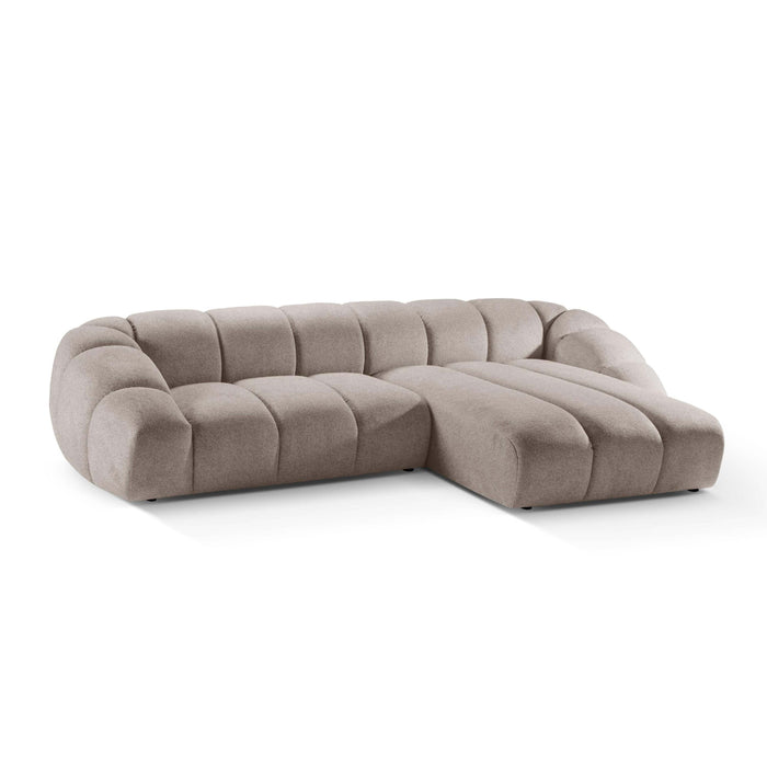 Micadoni Diana 4-zits Hoekbank met Chaise Longue Rechts - Beige