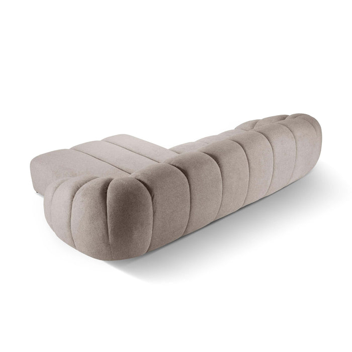 Micadoni Diana 4-zits Hoekbank met Chaise Longue Rechts - Beige