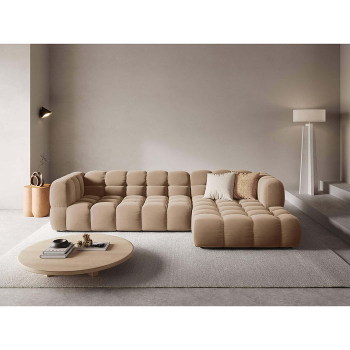 Cosmopolitan Design 4-zits hoekbank Sky rechts velvet