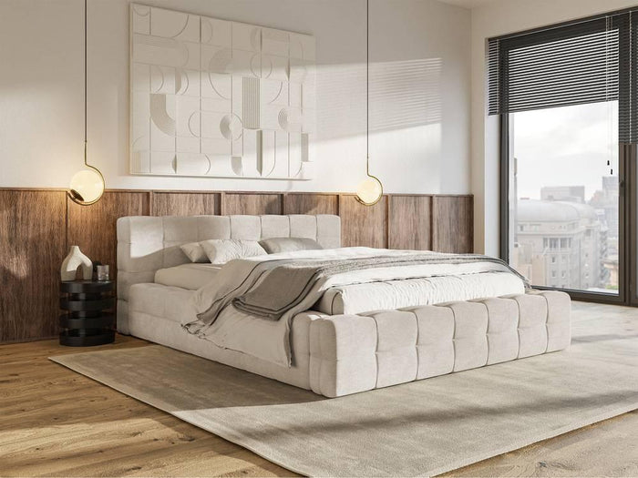 Selsey Design Tilly bedframe velvet met opbergvak 180 x 200 cm