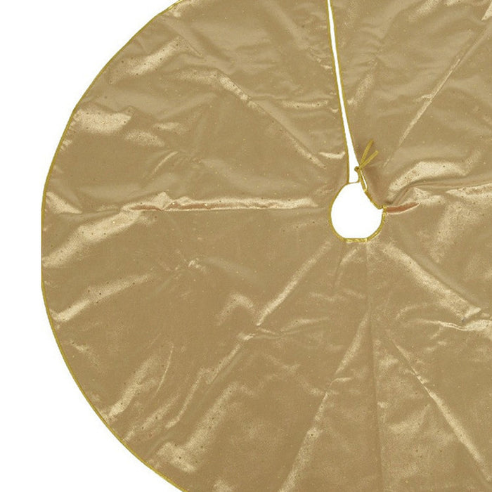 Decoris Kerstboomrok - velvet goud - D120 cm - polyester -
